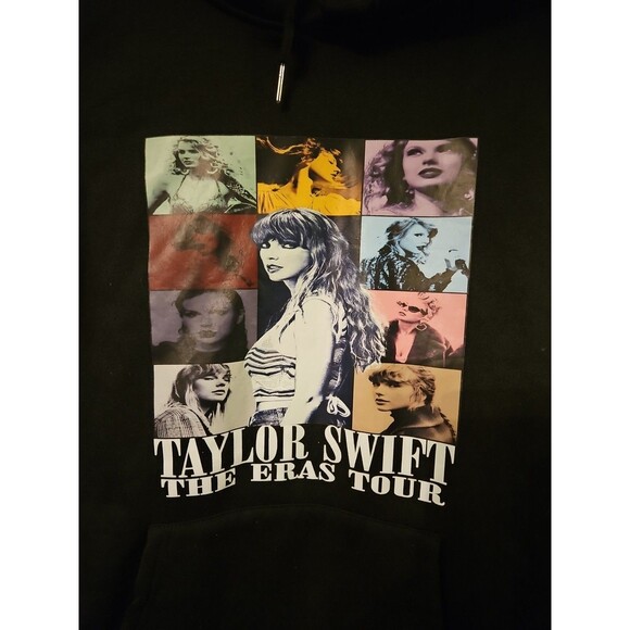 Taylor Swift The Eras Tour Hoodie‎ size medium Black ex condition (A642) - Picture 3 of 8